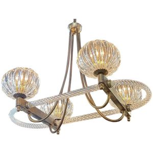 Vintage Italian Murano Barovier and Toso Chandelier